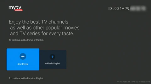 Lägg till portal i MyTVOnline på Formuler Box för Nordic TV