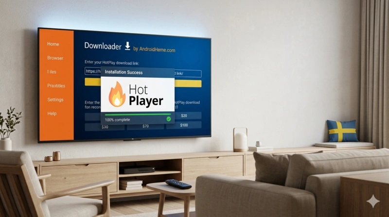 Installera Hot IPTV (Hot Player) på alla Android-enheter via Downloader